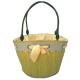 rattan beach handbag