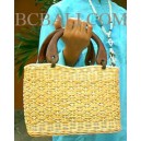 handmade natural rattan bag